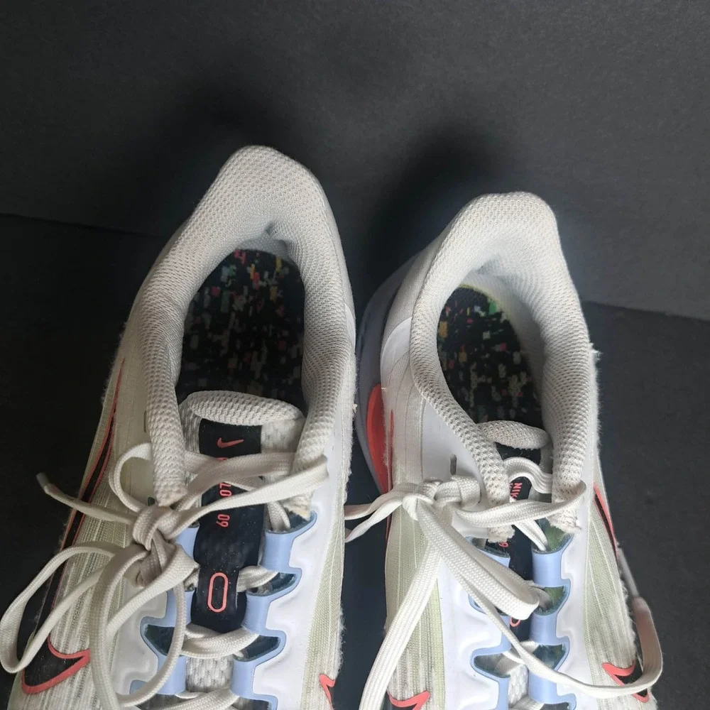 Nike Womens Air Winflo 9 White Green Red Sz 7.5 FD0880 100 Running